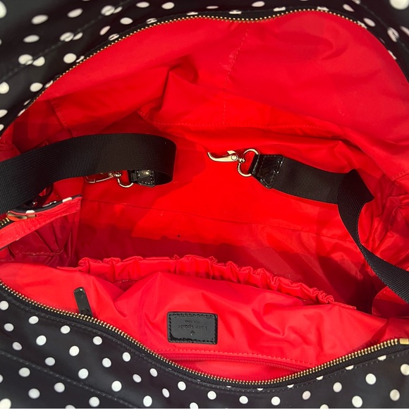 Kate Spade Stevie black and white polka dot diaper bag - Picture 5 of 5